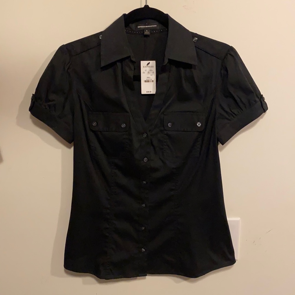 Express button down work shirt